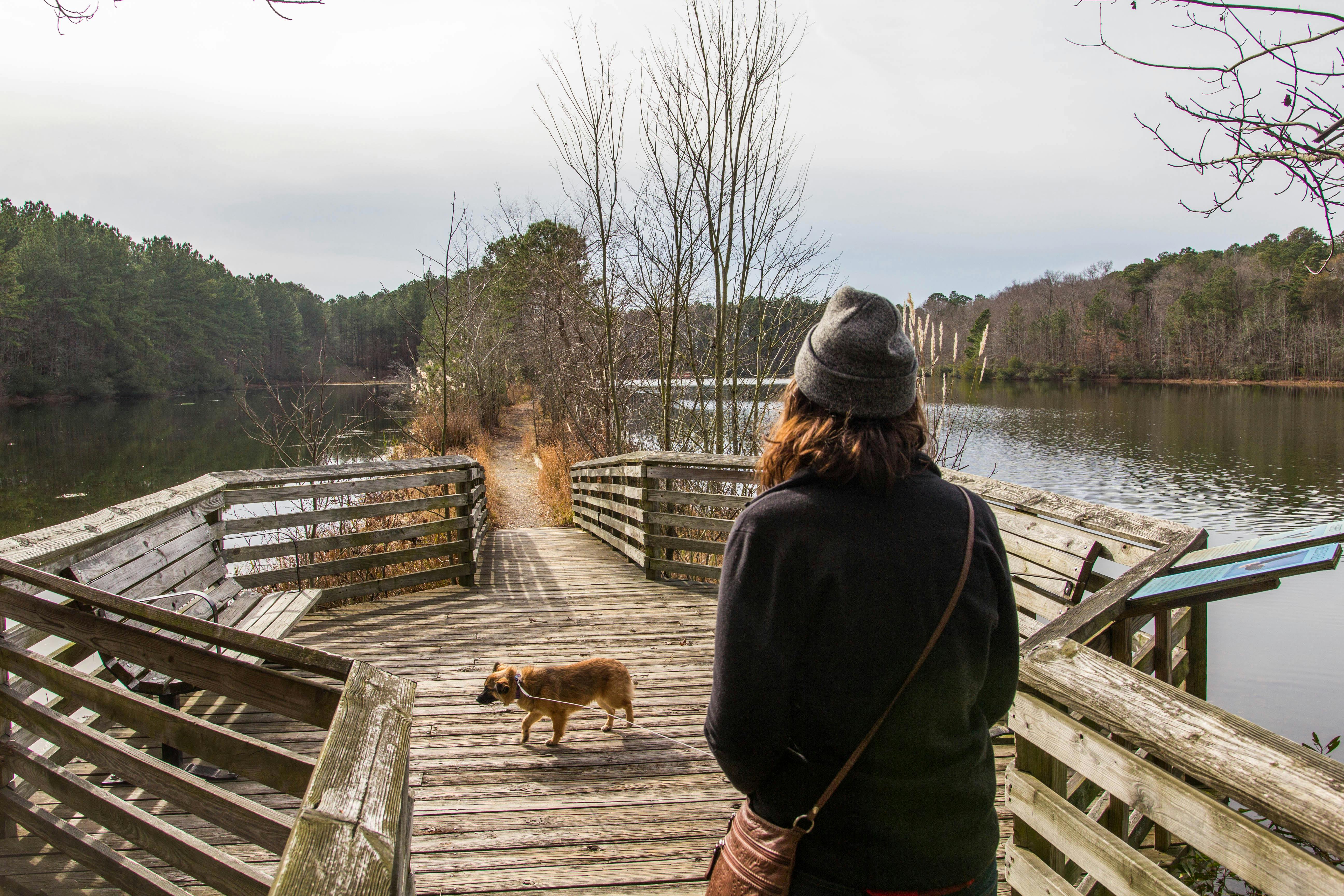 Woman%20with%20Dog%20on%20Bridge Woman with Dog on Bridge